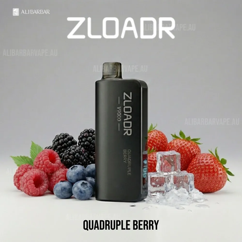 ZLOADR V9000 Puffs Quadruple Berry